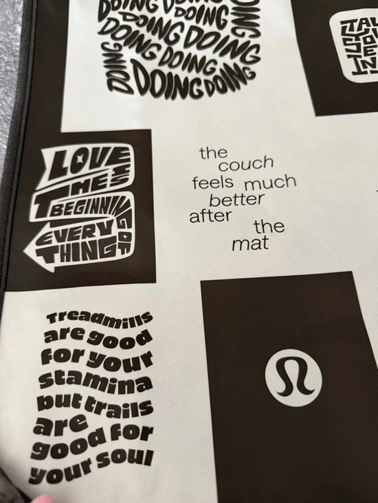 lululemon athletica Black and White Motivational Graphic Tote - Picture 3 of 6